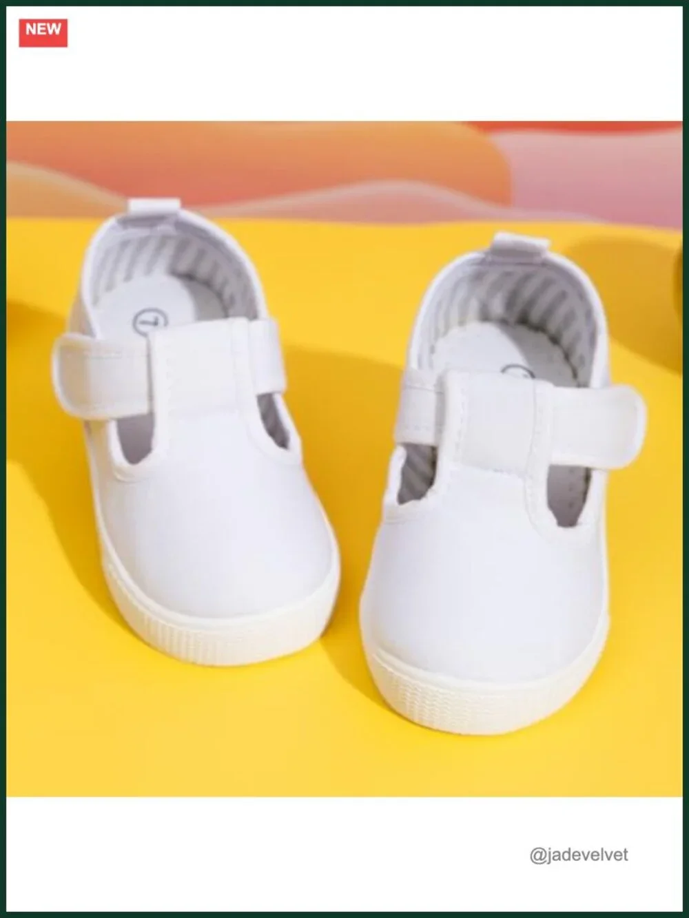 Canvas Sneakers Soft Sole T-Strap Shoes Lightweight Comfy Non Skid for Toddler